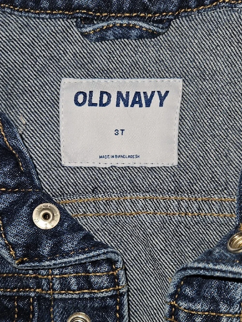 Old Navy Kids Blue Denim Button-Front Jean Jacket